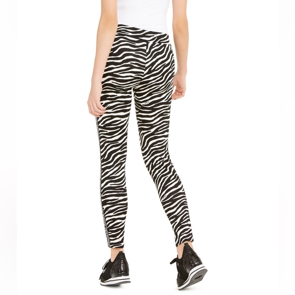 Michael Michael Kors 🦓 zebra print logo-stripe leggings - Picture 2 of 5